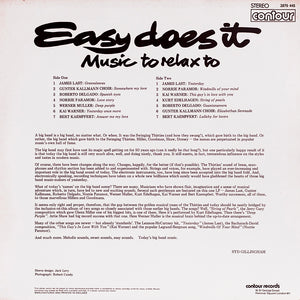 Easy Does It Music To Relax To – Various Artists - Vinyl
