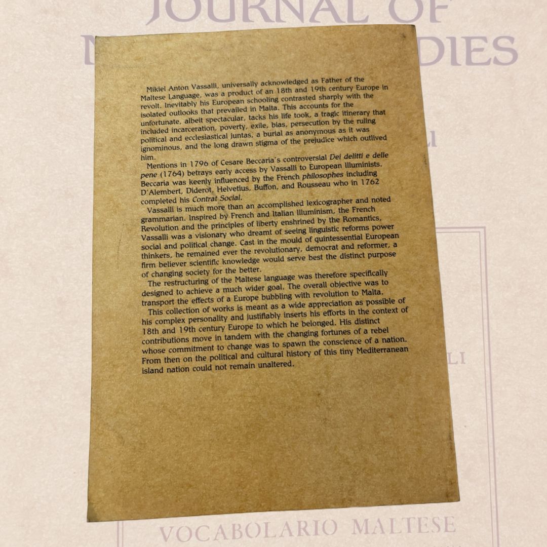 Journal Of Maltese Studies