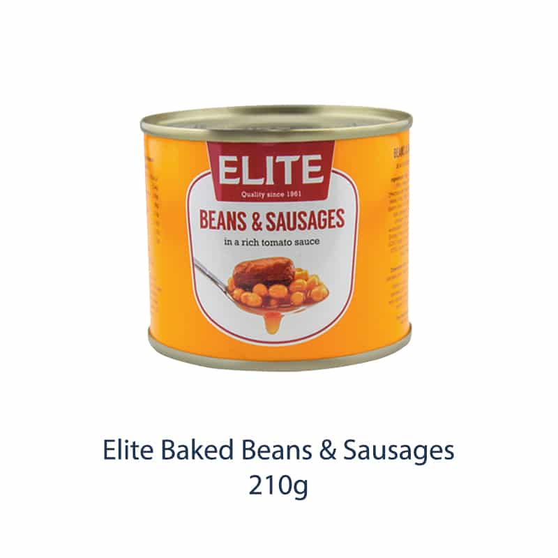 Elite Beans & Sausages 210g