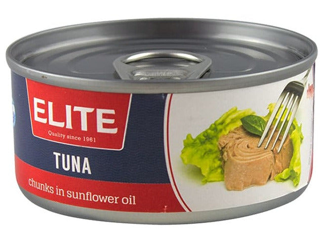 Elite Tuna Chunks in Sunflower Oil 160g