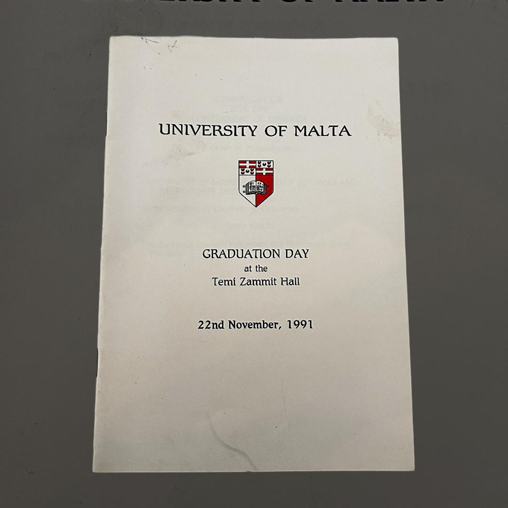 University Of Malta Graduation Day 1991