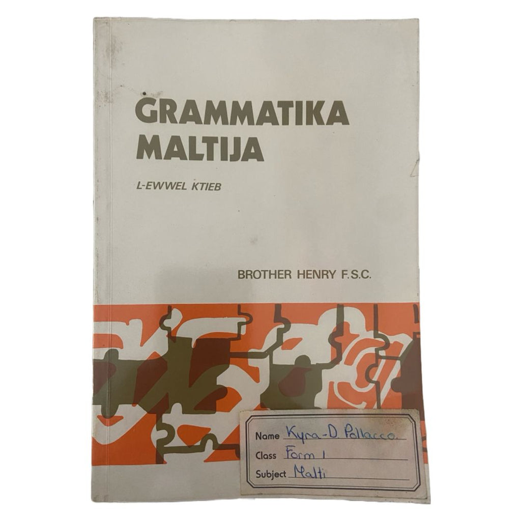 Grammatika Maltija L-Ewwel Ktieb