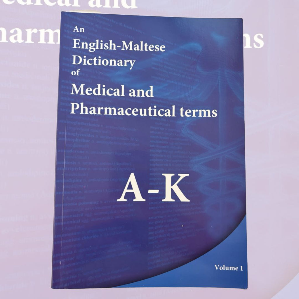 An English-Maltese Dictionary Of Medical Pharmaceutical Terms