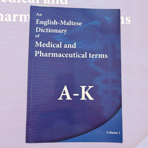 An English-Maltese Dictionary Of Medical Pharmaceutical Terms