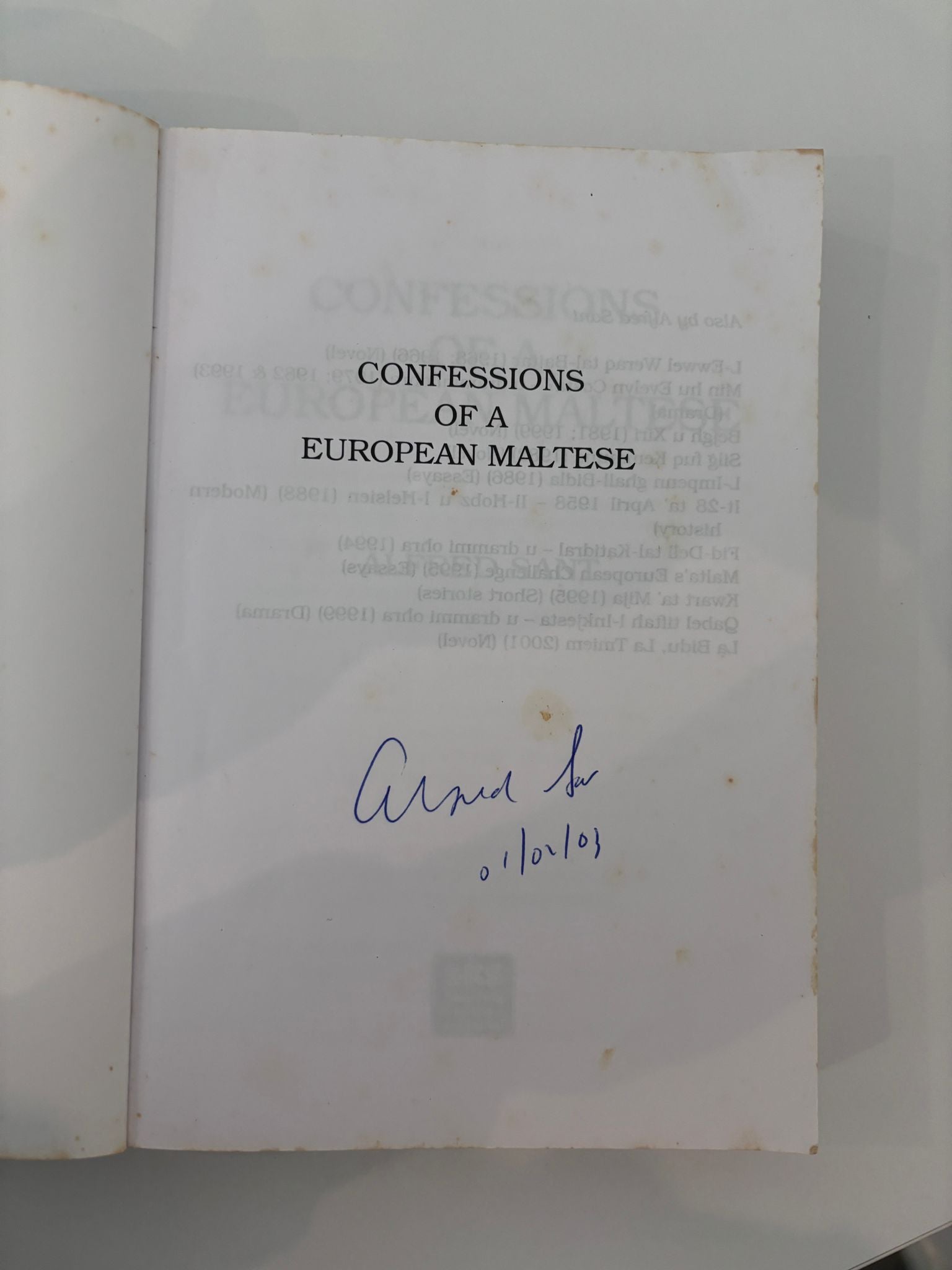 Confessions Of A European Maltese