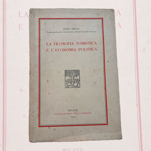 La Filosofia Tomistica E L`Economia Politica