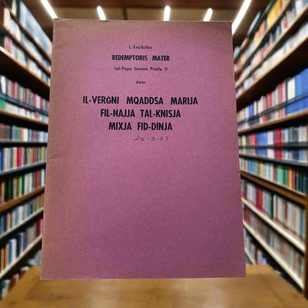 Il-Vergni Mqaddsa Marija Fil-Hajja tal-Knisja Mixja Fid-Dinja