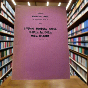 Il-Vergni Mqaddsa Marija Fil-Hajja tal-Knisja Mixja Fid-Dinja