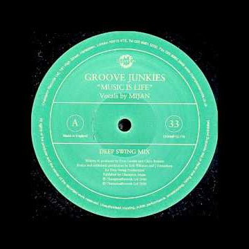 Groove Junkies - Music Is Life - (Antoine vs Mad Mark Club Mix) - Vinyl