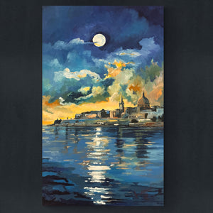 Moonlight on the Valletta Horizon