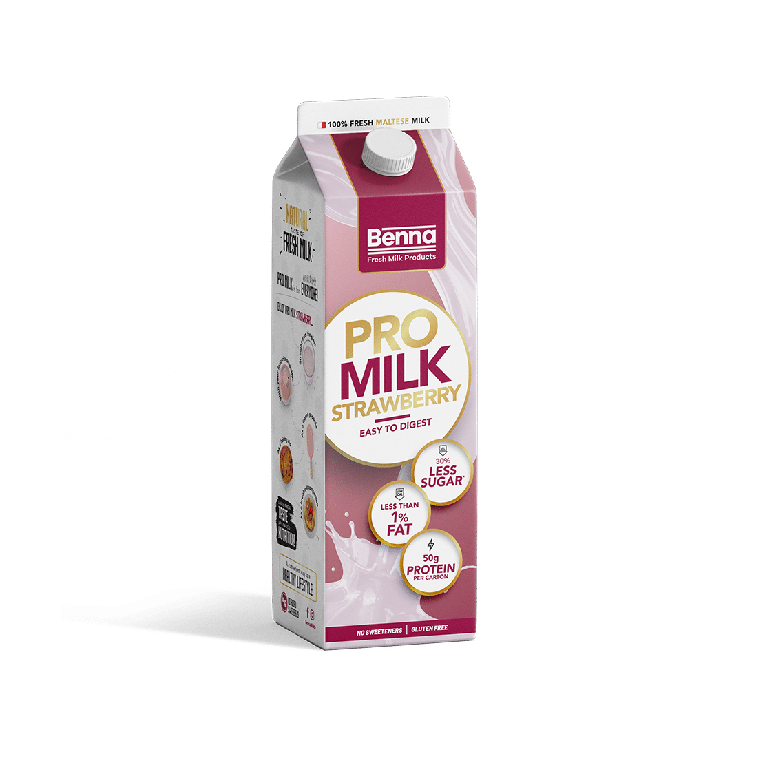 Benna Pro Milk Strawberry, 1lt