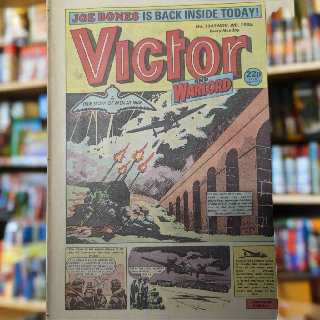 Victor and Warlord Comic No. 1342 Nov 8th 1986 A True Story of Men At War