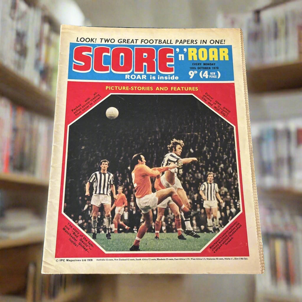 Score N Roar Comic - 10 Oct 1970 - Coventry City Hull City team groups