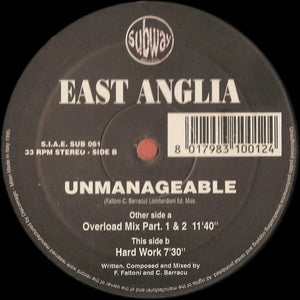 East Anglia - Unmanageable – Vinyl