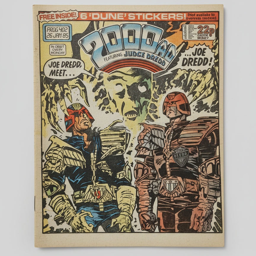 2000ad Prog 402 26th January 1985 City Of The Damned Judge Dredd issue