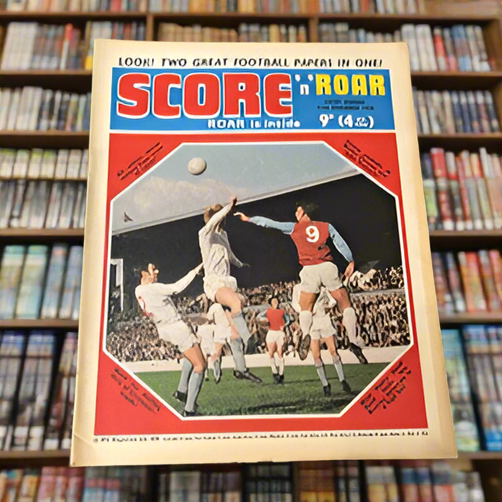 Score N Roar Comic - 21 Nov 1970 - Derby County Portsmouth team groups