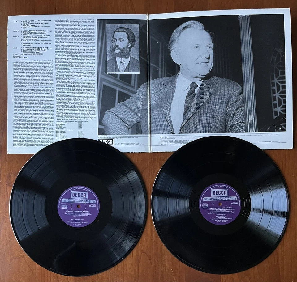 Willi Boskovsky Favourite Strauss Waltzes Double LP  - Vinyl