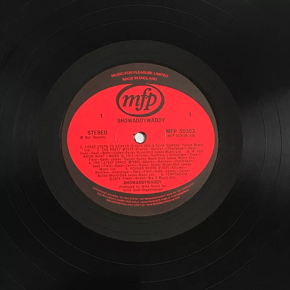 Showaddywaddy - Showaddywaddy LP Vinyl Record - MFP 50353 EX/EX - Vinyl