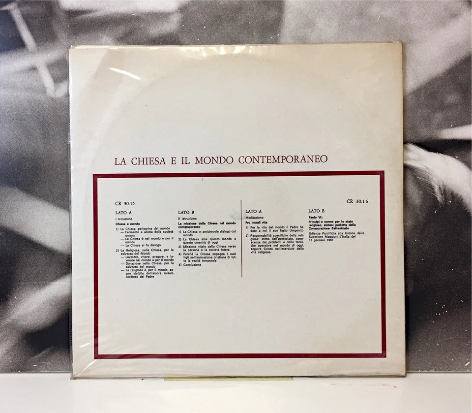 ENRICO BARTOLETTI - LA CHIESA E IL MONDO CONTEMPORANEO 2 LP ED. PAOLINE 1967 - Vinyl
