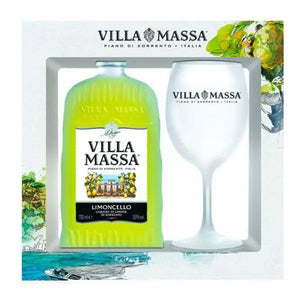 Villa Massa Limoncello Giftbox with glass