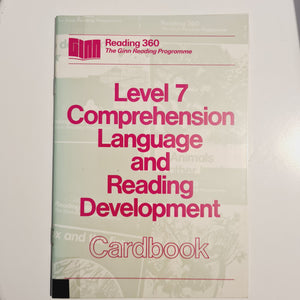 Level 7 Comprehension Language And Reading Development Cardbook