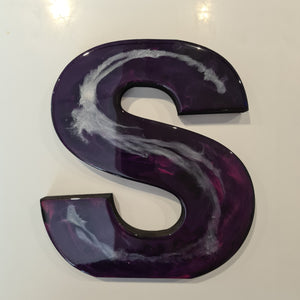 Purple Letter S