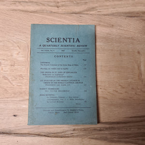 SCIENTIA VOL. XXXI No. 4 1965 OCTOBER- DECEMBER