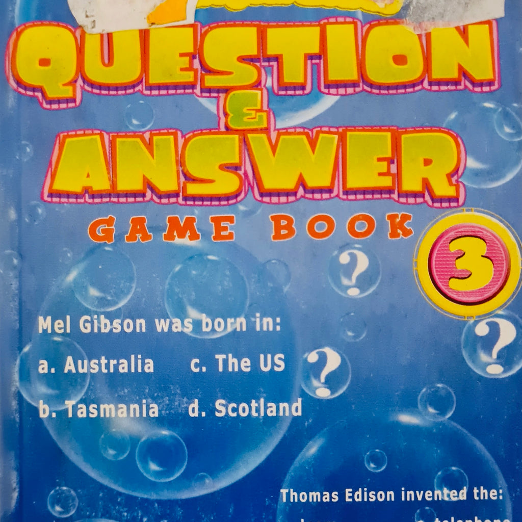 Question & Answer Game Book 3