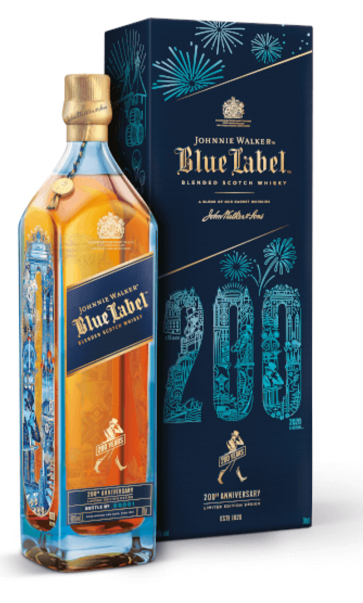 JOHNNIE WALKER BLUE LABEL RESERVE 200TH ANNIVERSARY EDITION WHISKY 0.7L